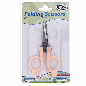Allary Folding Scissors - Peach, Image