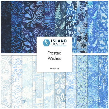 Frosted Wishes  Yardage by Jerry Khiev for Island Batik, Image