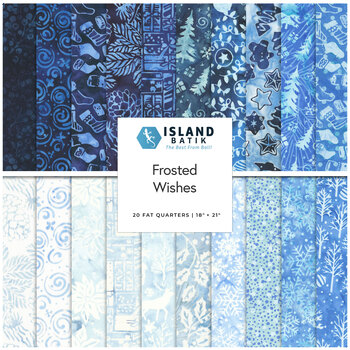 Frosted Wishes  20 FQ Set by Jerry Khiev for Island Batik, Image