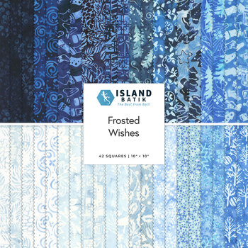 Frosted Wishes  10" Stack by Jerry Khiev for Island Batik, Image