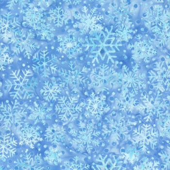 Frosted Wishes 122502555 Blue Harbor by Jerry Khiev for Island Batik, Image