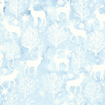 Frosted Wishes 122503500 Blue Heavenly by Jerry Khiev for Island Batik, Image