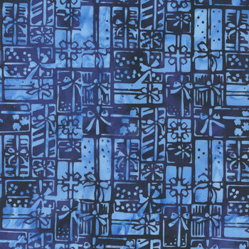Frosted Wishes 122512570 Blue Cornflower by Jerry Khiev for Island Batik, Image