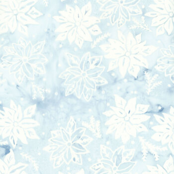 Frosted Wishes 122513505 Blue Bluebelle by Jerry Khiev for Island Batik, Image