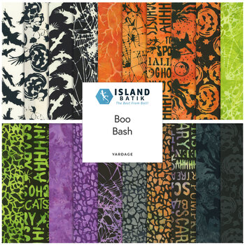 Boo Bash  Yardage by Jerry Khiev for Island Batik, Image