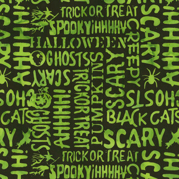 Boo Bash 122552704 Black by Jerry Khiev for Island Batik, Image