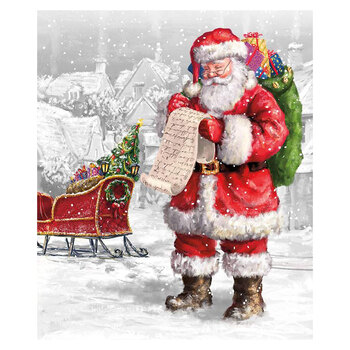 More Christmas Wishes PD16550-PANEL Santa's List Panel by Riley Blake Designs, Image