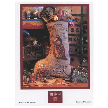 Brett's Stocking Cross Stitch Pattern, Image