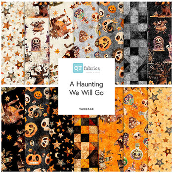 A Haunting We Will Go  Yardage by Morris Creative Group for Quilting Treasures Fabrics, Image
