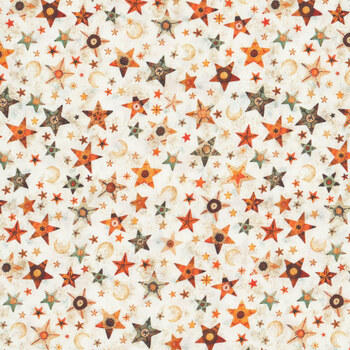 A Haunting We Will Go 31948-E Oatmeal by Morris Creative Group for QT Fabrics