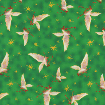 A Star Above 32040-G Green by Marcello Corti for QT Fabrics