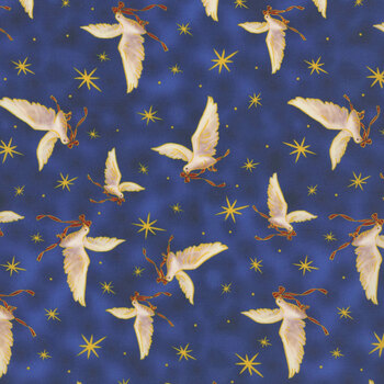 A Star Above 32040-Y Royal by Marcello Corti for QT Fabrics