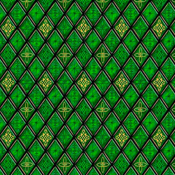 A Star Above 32041-G Green by Marcello Corti for Quilting Treasures Fabrics, Image