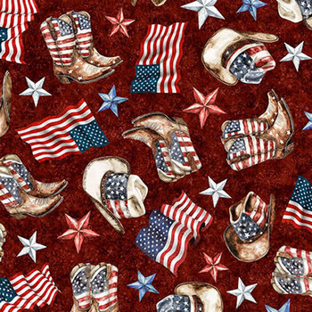 American Country 31994-M Brick by Morris Creative Group for Quilting Treasures Fabrics, Image