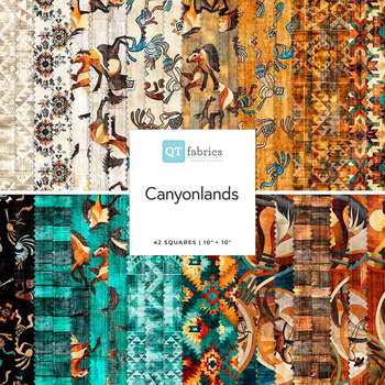 Canyonlands  10" Squares by Morris Creative Group for Quilting Treasures Fabrics, Image
