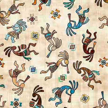 Canyonlands 32017-E Tan by Morris Creative Group for Quilting Treasures Fabrics, Image