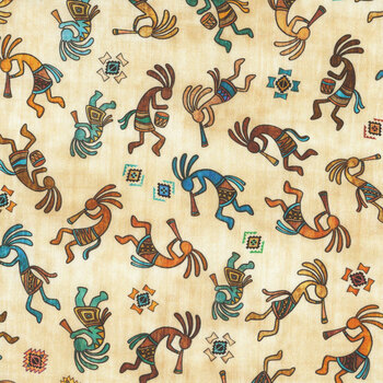 Canyonlands 32017-E Tan by Morris Creative Group for QT Fabrics