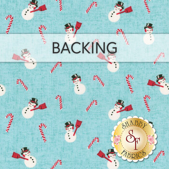  Patchwork Snowman Quilt - Frosty and Forest Friends - Backing 2-3/4 yds - RESERVE, Image