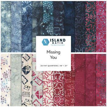 Missing You  20 FQ Set by Lizard Creek Quilting for Island Batik, Image