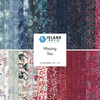 Missing You  10" Stack by Lizard Creek Quilting for Island Batik, Image