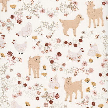 Primrose & Parsley PR26843 White by Michal Marko for Poppie Cotton