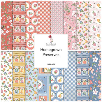 Homegrown Preserves  Yardage by Sheri McCulley for Poppie Cotton, Image