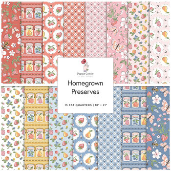 Homegrown Preserves  15 FQ Set by Sheri McCulley for Poppie Cotton, Image