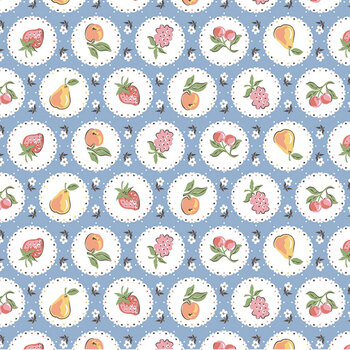 Homegrown Preserves HG26810 Blue by Sheri McCulley for Poppie Cotton, Image