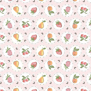 Homegrown Preserves HG26812 Pink by Sheri McCulley for Poppie Cotton, Image