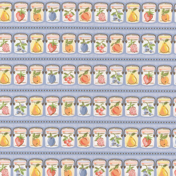 Homegrown Preserves HG26804 Blue by Sheri McCulley for Poppie Cotton, Image
