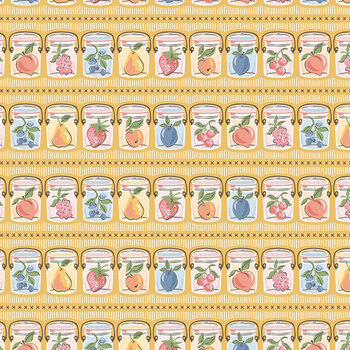 Homegrown Preserves HG26806 Yellow by Sheri McCulley for Poppie Cotton, Image