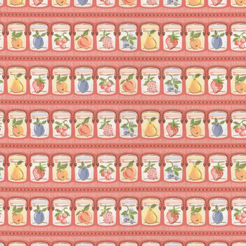 Homegrown Preserves HG26805 Red by Sheri McCulley for Poppie Cotton, Image