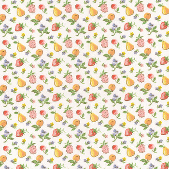 Homegrown Preserves HG26814 White by Sheri McCulley for Poppie Cotton, Image