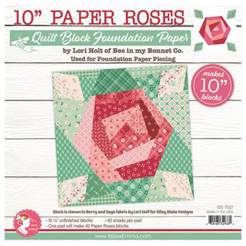 Lori Holt Roses Quilt Paper - 10", Image