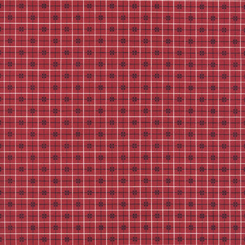 Bee Plaids C12031-BARNRED by Lori Holt for Riley Blake Designs, Image