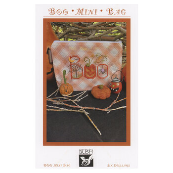 Boo Mini Bag Cross Stitch Pattern, Image