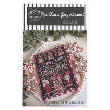 Mrs. Claus Gingerbread Cross Stitch Pattern, Image