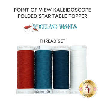  Point of View Table Topper - Woodland Wishes - 4pc Appliqué Thread Set, Image
