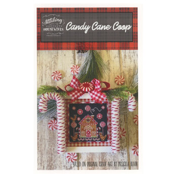 Candy Cane Coop Cross Stitch Pattern, Image