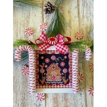 Candy Cane Coop Cross Stitch Pattern, Image