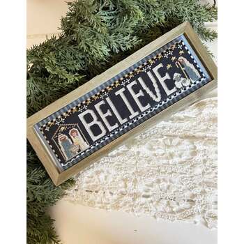 Believe - Word Swap Cross Stitch Pattern, Image