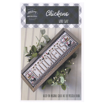 Chickens - Word Swap Cross Stitch Pattern, Image