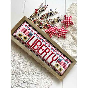 Liberty - Word Swap Cross Stitch Pattern, Image