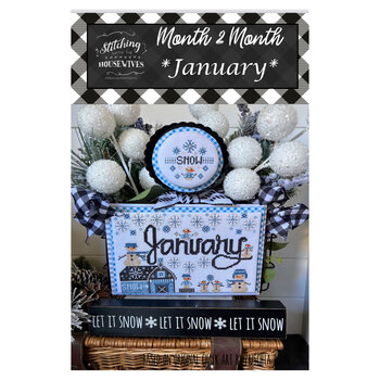 Month 2 Month - January Cross Stitch Pattern, Image