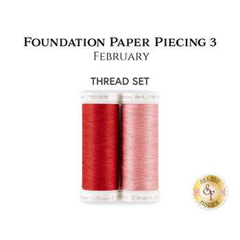  Foundation Paper Piecing Series 3 - February - 2pc Thread Set, Image
