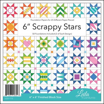 6" Scrappy Stars Foundation Paper Pad - 50 Sheets, Image
