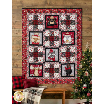  Woodland Friends Quilt Kit - Pinecone Ridge Lodge, Image