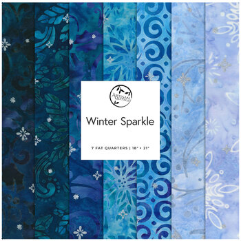 Winter Magic  7 FQ Set by Artisan Batiks for Robert Kaufman Fabrics, Image
