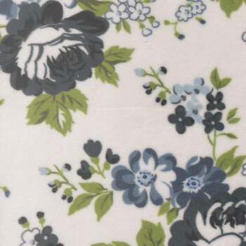 Nantucket Summer - Quilt Cuddle 55270-11QC Cream Blue by Camille Roskelley for Moda Fabrics, Image