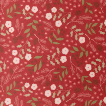 Christmas Eve - Quilting Cuddle 5181-16QC Cranberry by Lella Boutique for Moda Fabrics, Image